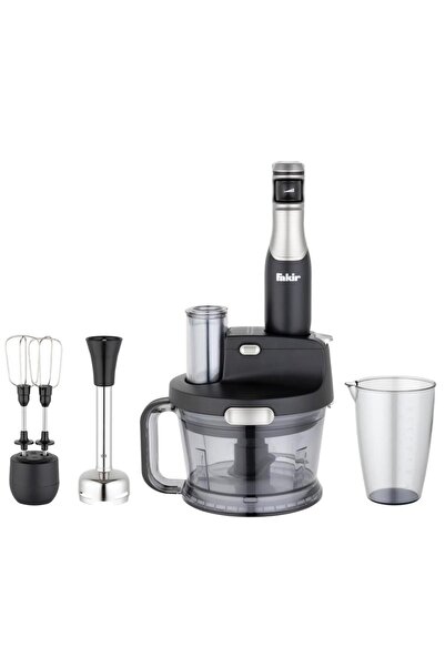 Fakir Speed Quadro BC Multi Blender Set Siyah-Gri Bastıkça Hızlanan Gelişmiş Tasarım