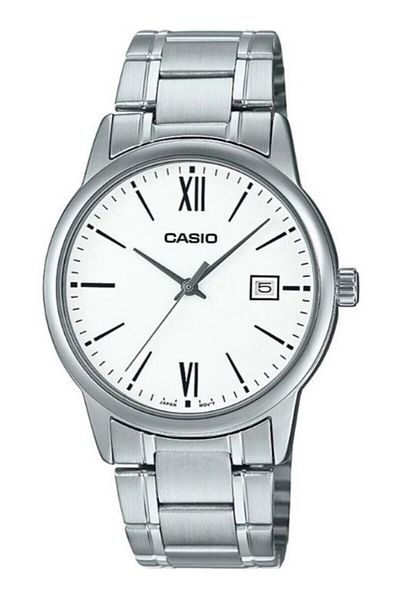 Casio Silver Color Men's Wristwatch with White Cord