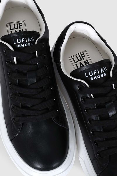 Lufian Αμι 121230016   Unisex Μαύρο Δερμάτινο Sneaker - Αθλητικά Παπούτσια