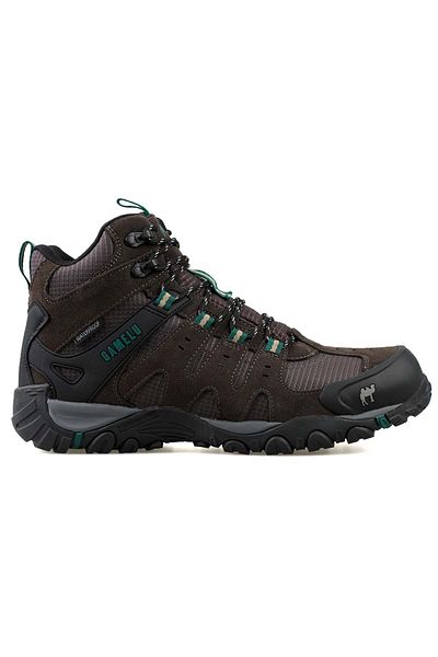 GAMELU Khaki - Men's Outdoor Boots: Waterproof, Rubber Sole Leather
