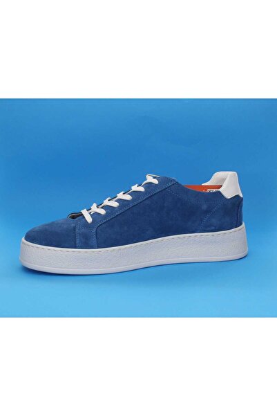 GROZ STORE GÖK MAVİSİ SÜET DERİ ERKEK AYAKKABI