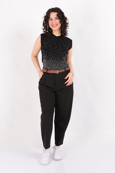 AYHAN 70640 Women's Belt Detailed Trousers