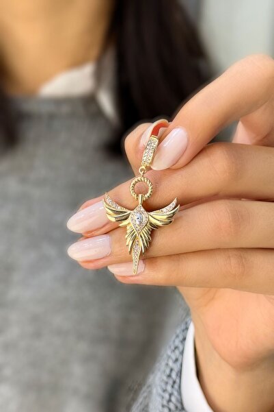 SEYHAN KUYUMCULUK Anka Kuşu Charm Altın Kolye Ucu