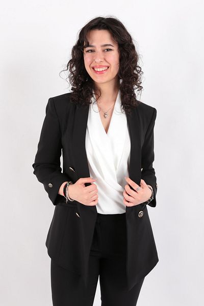 AYHAN 90599 6 Blazer cu detalii cu nasturi aurii Jachetă pentru femei