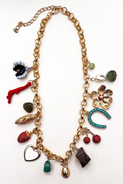 New Obsessions Charm Uçlu Şans Kolyesi