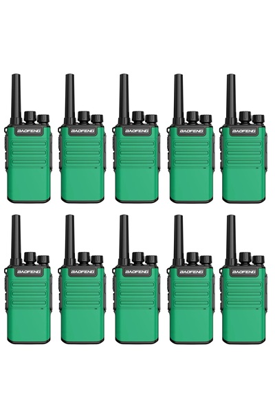 BAOFENG 10 lu SET Baofeng bf-v8 mini Cafe restorant av gezi inşaat kule vinç telsizi KULAKLIK HEDİYELİ
