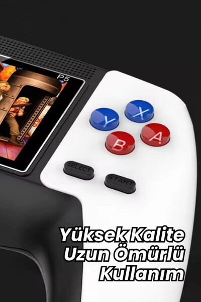 qasul P5 Retro Gamepad - 520 Models, 2 Players Game Console