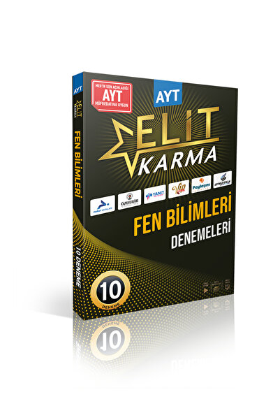 paraf yayınları Elit Karma 2023 Ayt 1.dönem Fen Bilimleri Denemeleri