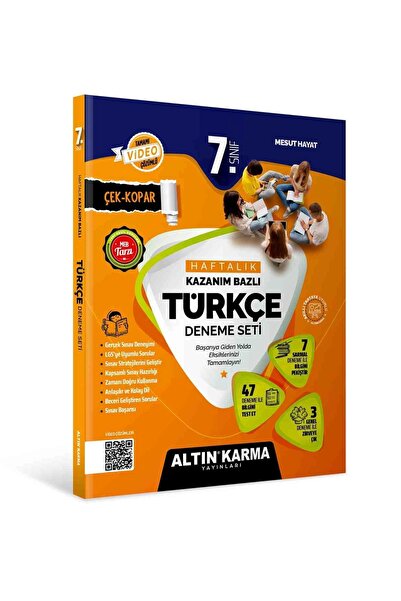 Altın Karma Yayınları 7.sınıf Türkçe Haftalık Kazanım Bazlı Deneme