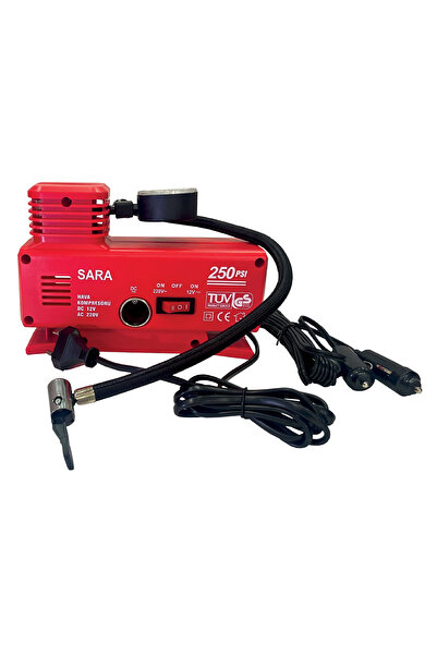 SARA HIRDAVAT ELEKTİRİKLİ 12V - 220V HAVA KOMPRESÖRÜ