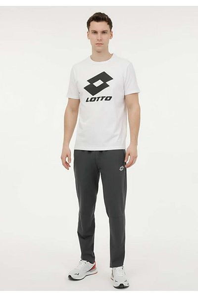Lotto Tricou Clever Lg cu mânecă scurtă Tricou bărbați Alb-negru