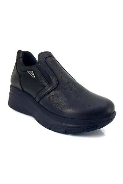 Mammamia 6140 Pantofi de damă casual din piele naturală - nubuc negru