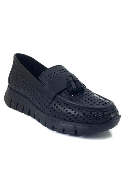 Mammamia 3320 Pantofi de damă casual din piele naturală-negri