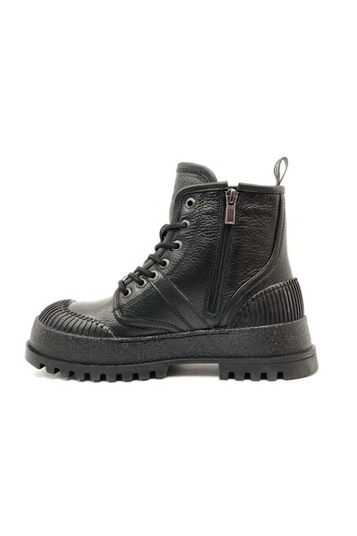 Hammer Jack 102-24605-Z Theresa Δερμάτινες Unisex Μπότες ΜΑΥΡΟ