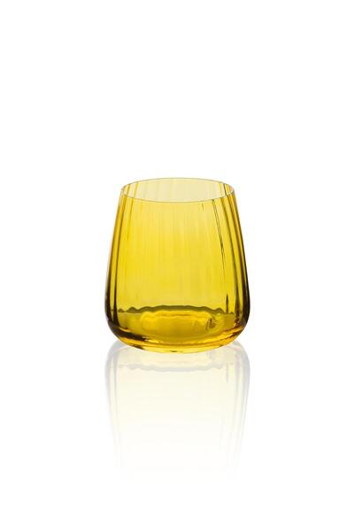 The Mia Glass Water Glass Yellow 450 ml Brd0129