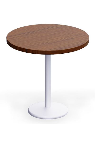 Mahmayi Round Pantry Table, Simple Modern Design Coffee Task for Home Office, (80 cm Dia, Dark Walnut)