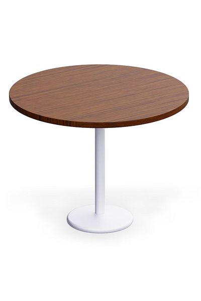 Mahmayi Round Pantry Table, Simple Modern Design Coffee Task for Home Office, (100 cm Dia, Dark Walnut)