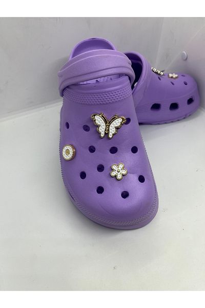 GENÇ Παντόφλες Butterfly Stone Cross - Αντιολισθητική σόλα για νοσοκομείο και μάγειρα