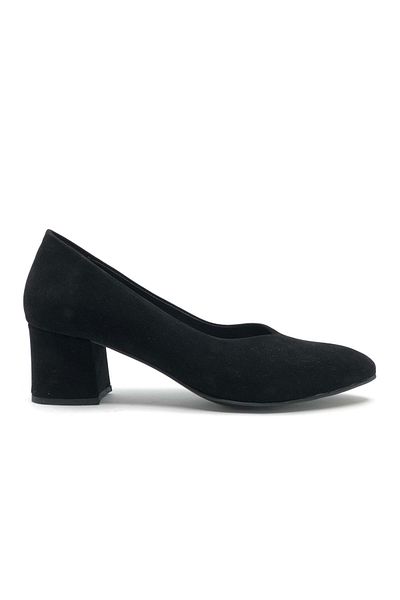 Kids Club Shoes Ventes564707 - Size 41-42 Black-Suede Women's Heeled Shoes