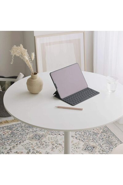 Mahmayi Round Pantry Table, Simple Modern Design Coffee Task for Home Office, (80 cm Dia, White)