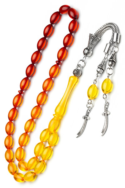 OTTOTESBİH Sabia Zulfiqar pentru bărbați, galben, roșu, pulbere, chihlimbar, ...