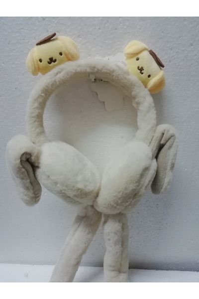 İLHANLAR Plush Earmuff Beanie Hat with Lightless Moving Sound and Playful Ears 6~14 Years