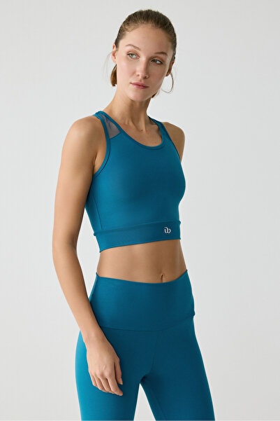 Urban Beat Lissa Women's Tulle Detailed Blue Undershirt