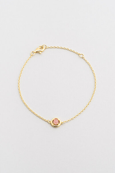 So CHIC... Kuvars Serüveni 18 Ayar Sarı Altın Kaplama 19 Cm Gümüş Bileklik