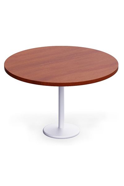 Mahmayi Round Pantry Table, Simple Modern Design Coffee Task for Home Office, (120 cm Dia, Apple Cherry)