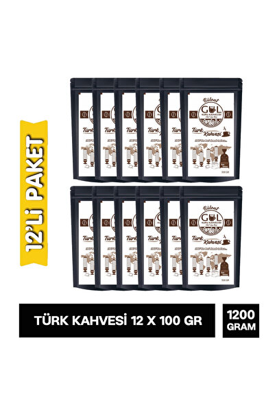 GÜL KURU KAHVECİSİ Türk Kahvesi Yumuşak İçim 100GR X 12 - 1200 GR