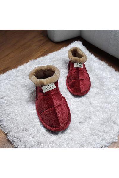GokceKundura06 Ucc Soft Insole Throat Fur Household Shoes and Slippers