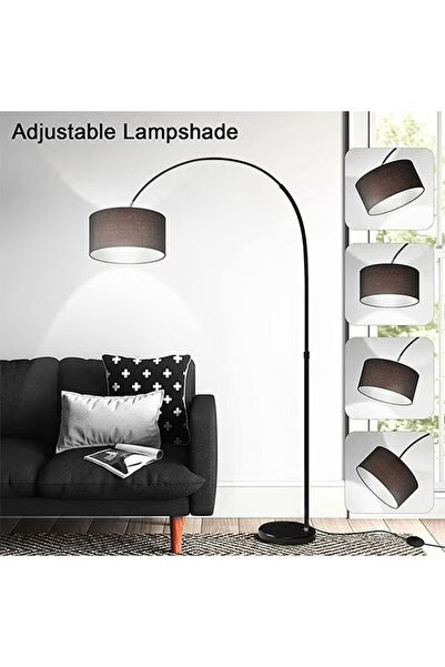 Primo Plus Floor Lamp for LED Stand Vintage Arc Pole Light with Warm Light Remote Control