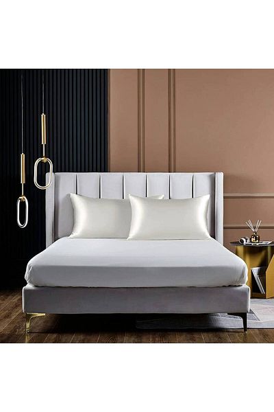 silkworm Λευκή 100% Μεταξωτή Μαξιλαροθήκη (50 cm -70 cm) Το δικό του χρώμα του μεταξιού δεν περιέχει βαφές...