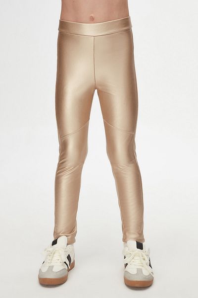 LOVETTI Gold Girl's Winter Leather Pants