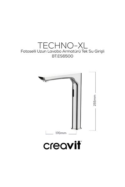Creavit Photocell Es6500 Long Sink Faucet - Single Water Inlet