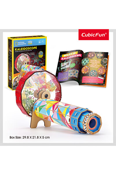 NATIONAL GEOGRAPHIC لعبة ألغاز ثلاثية الأبعاد مع عجلة مكونة من 19 قطعة