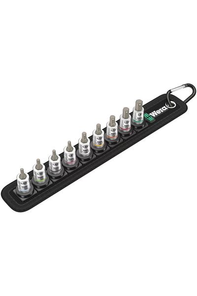 wera 1 Inch 1/4" Socket Set - Belt a 05003884001