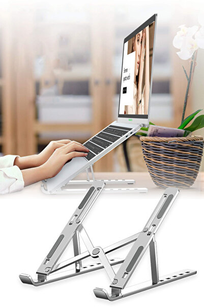 Betora Laptop Stand Metal Adjustable Notebook Riser Stand All Brands Laptop Holder Computer Accessory