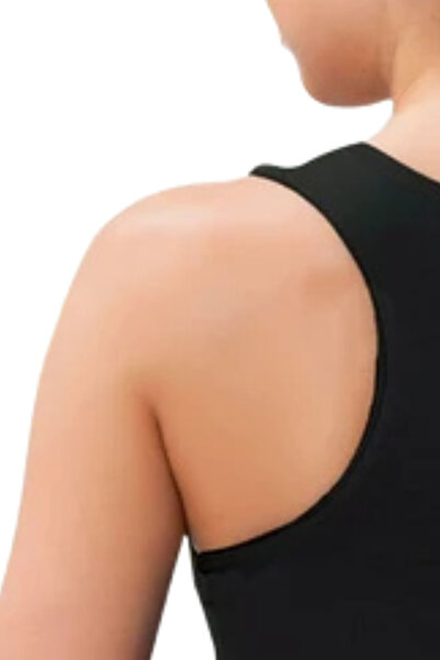 Eritqaa Black Body with Lycra Thick Straps - Ideal for Sports and Daily Wear