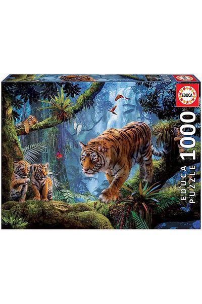 EDUCA Tigers in the Tree Jigsaw Puzzle 1000pcs 17662
