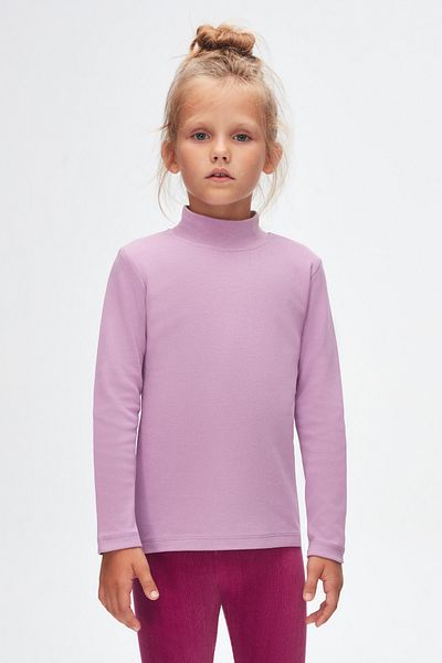 LOVETTI Lilac Girl's T-shirt - Half Turtleneck, Long Sleeve