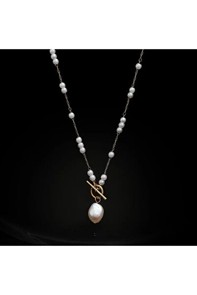 Shiklik MODA قلادة نسائية مع اللؤلؤ لتكملة أناقتك