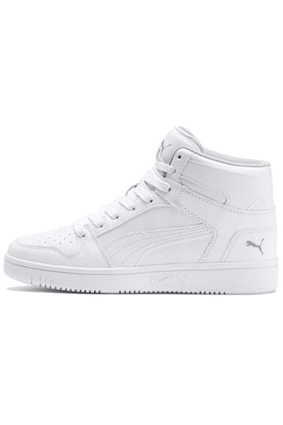 Puma Rebound Lay up Sl Jr Mid 370486-02 Sneakers High Top Unisex Sports Shoes White