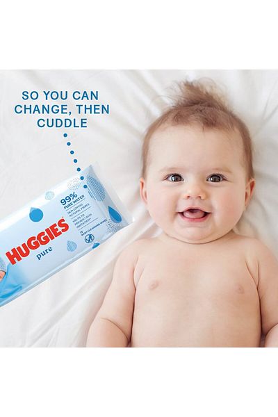 Huggies Huggies 99% Pure Baby Wipes - 560 Wipes - 10 Packs * 56 Wipes