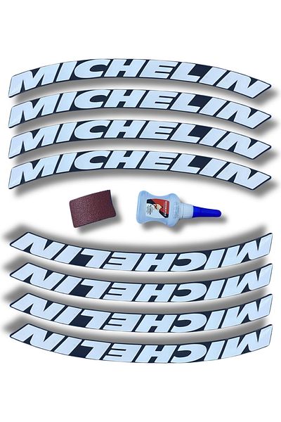 ASTUNİNG Autocolant în relief pentru motociclete și anvelope pentru automobile Michelin, set de 8 bucăți ASTSYN020