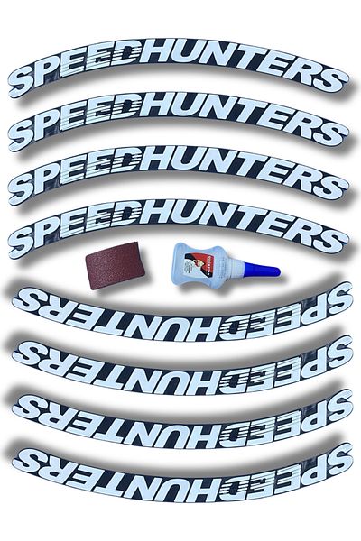 ASTUNİNG Speed ​​Hunters Autocolant în relief pentru motociclete și anvelope pentru automobile Set de 8 bucăți ASTSYN020