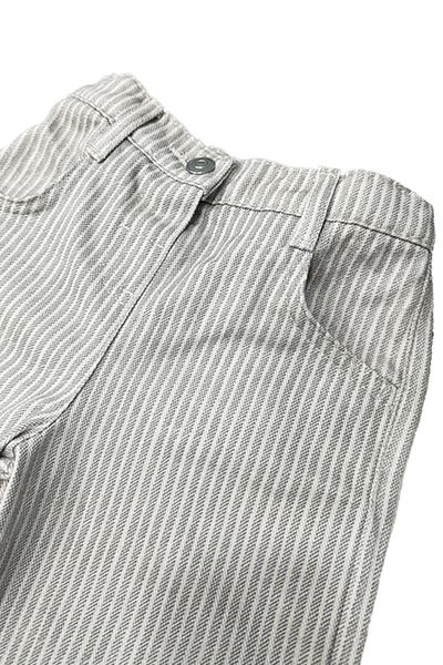 REFA COLLECTİON Unisex Children's Striped Pants with Elastic Waist and Buttons
