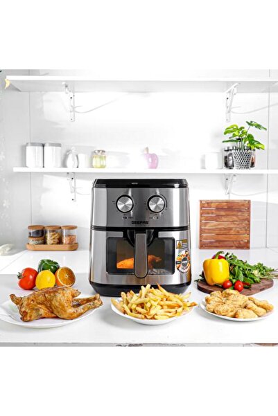 Geepas Air Fryer-  9.2 L Pot with Rack, with Vortex Frying Technology/ Multip...
