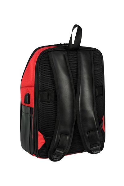 barberri 25N-03-0021 حقيبة ظهر للكمبيوتر المحمول للحماية الكاملة مقاس 17 بوصة مزودة بمنفذ USB + كمبيوتر لوحي + حجرة للهاتف