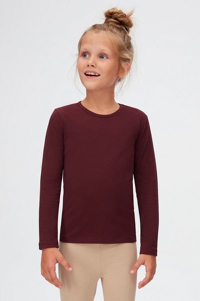 LOVETTI Cherry Decay Girl's Solid Basic Lycra Long Sleeve T-Shirt